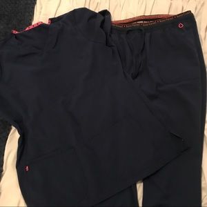 Heart and Soul Navy Scrub set